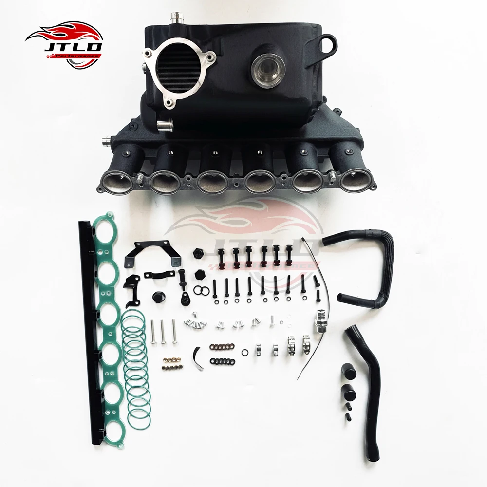 JT-PC165 Aluminum Intake Manifold With Integrated Charge Air Cooler For BMW M2 M3 M4 G80 G82 G87 S58 2021+ TIG Welded