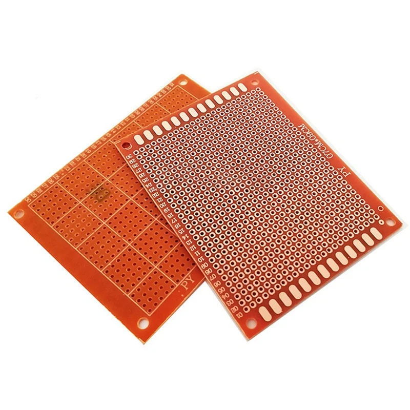 30 buah papan sirkuit PCB prototipe Universal papan sirkuit satu sisi DIY Kit elektronik