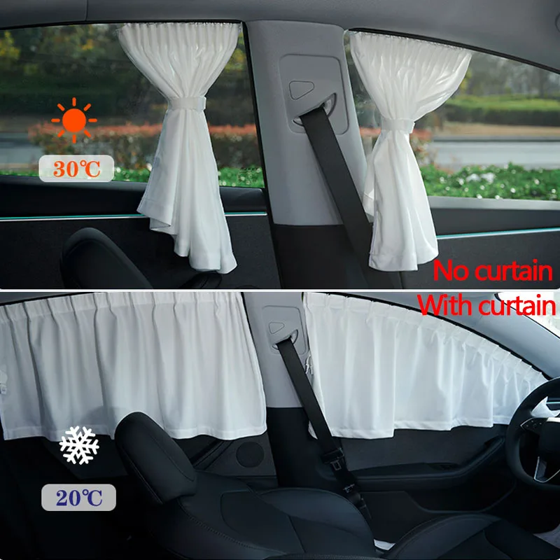

Ice Crystal Car Sun Shade for Tesla Model Y 2020-2026 Heat Insulation UV Block Privacy Side Window Front Rear Windshield Blind