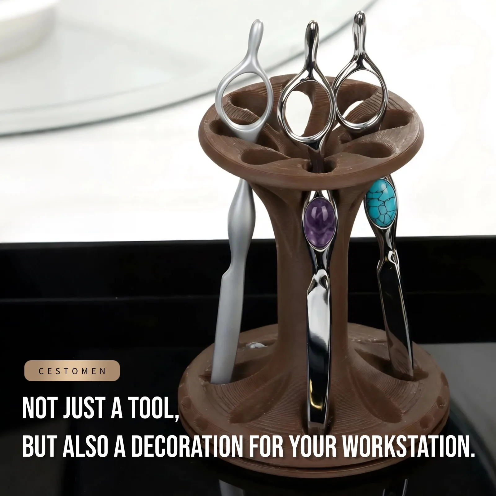 سبائك الزنك مستقيم الحلاقة حامل صالون حلاقة ترقق القص مصفف الشعر رقيقة الشعر المشكل سكين الحلاق تصفيف الشعر أداة #5