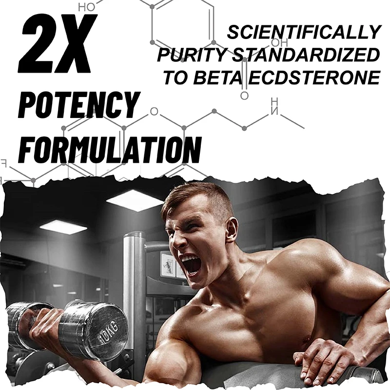 Ecdysterone Capsule Muscle Mass Increase Size Anabolic Activity Support Muscle Development Physical Strength Increase