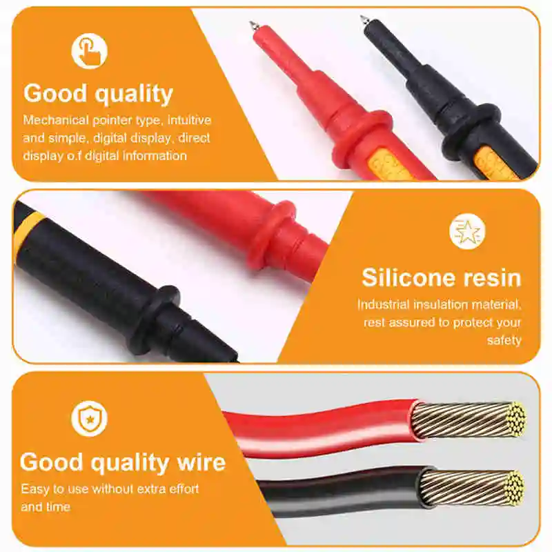 BAAG-For  TL175 Twistguard Test Leads Multimeter Clampmeter Test Lead Set Replacement And Maintenance