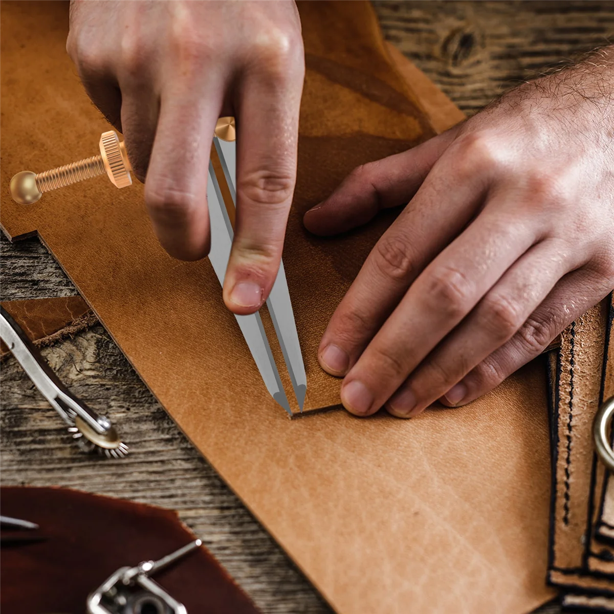 الجلود النوعية الحرفية الدورية أداة للحرف اليدوية Diy بها بنفسك الجناح مقسم قابل للتعديل الصلب الجلود الحرفية صنع الدورية أداة الجناح مقسم