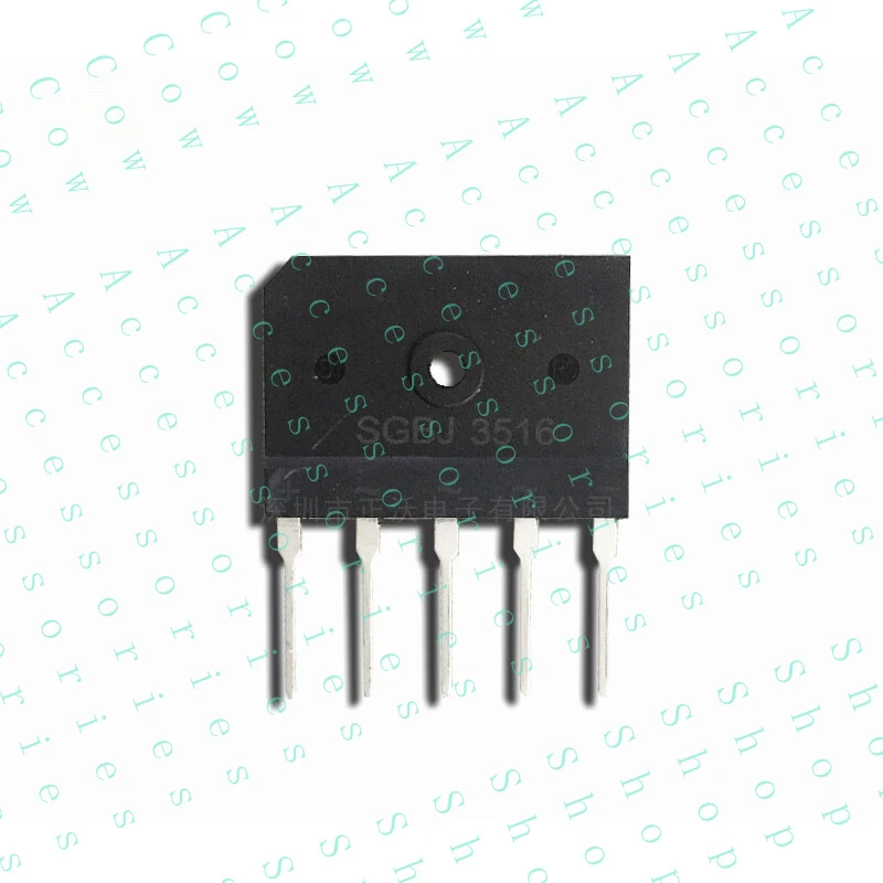 PP+ 5pcs 3-phase flat rectifier bridge 35A 1600V 5-pin SGBJ3516