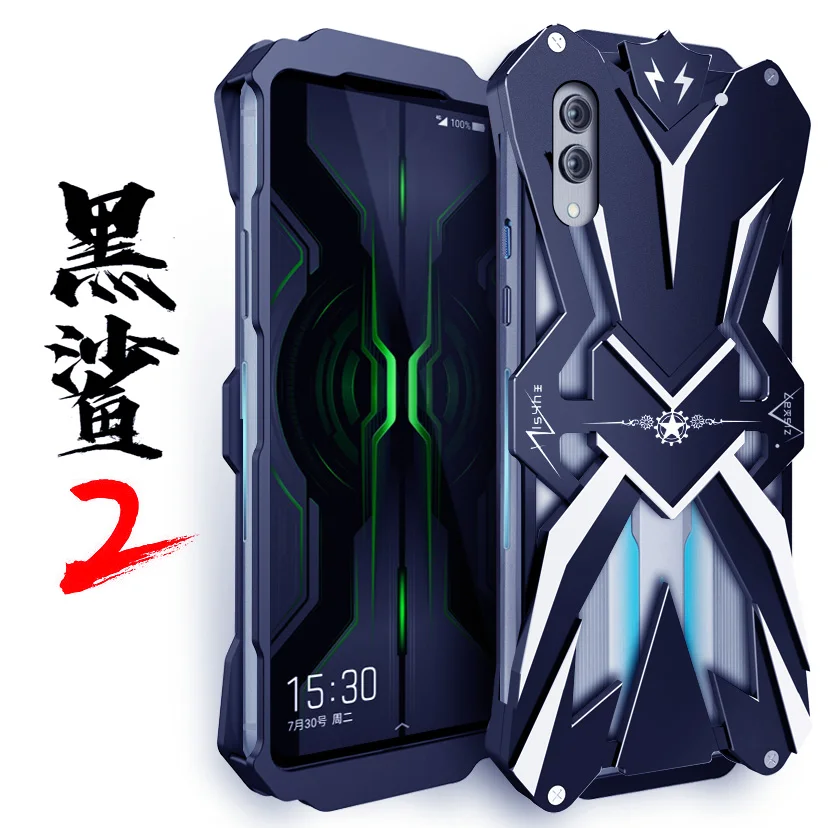 For Black Shark 2 Luxury New Heavy Duty Armor Metal Aluminum Back Case For Black Shark 2 Pro Back Case