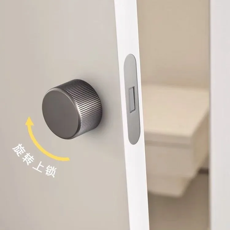 

Вращающаяся ручка внутреннего дверного замка в старинном стиле, скрытая противоугонная ручка для дверного замка унитаза с бесшумным цилиндром для спальни