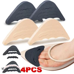 4PCS Toe Plug Soft Sponge Half Insoles Reusable Toe Filler Inserts for Shoes Adjustable Too Big Foot Brace Pads Shoe Inserts