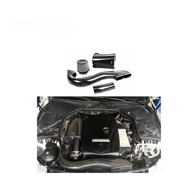 

High Quality for GLC200 GLC260 GLC300 (W205) M274 2.0T Dry Carbon Fiber Cold Air Intake System