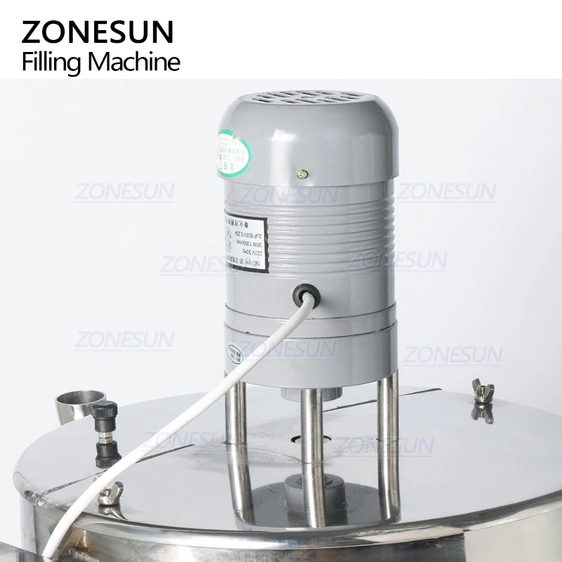 ZONESUN Lipstick Heating Stirring Filling Machine With Mixing Hopper Heater Tank Hot For Chocolates Crayon Handmade Soap Filler