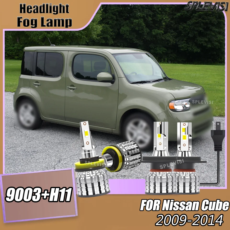 

Автомобильные светодиодные высокопроизводительные 6000K белые H4 H11 IP67 водонепроницаемые противотуманные фары для Nissan Cube 2009 2010 2011 2012 2013 2014