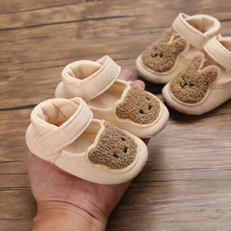 Cute Baby Shoes Cartoon Bear sandali Casual 0-18M ragazzi e ragazze scarpe primo passo suola morbida leggera