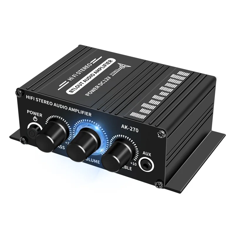 Neutral AK-270 Mini 12V Computer Car Home Foreign Trade Cross-border Small Power Amplifier