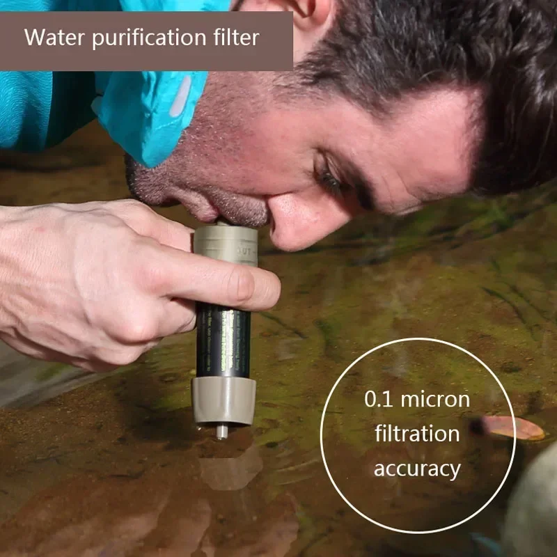 

Outdoor hiking camping pure water L630 filter straw life-saving or emergency water filter sports equipment portable water filter