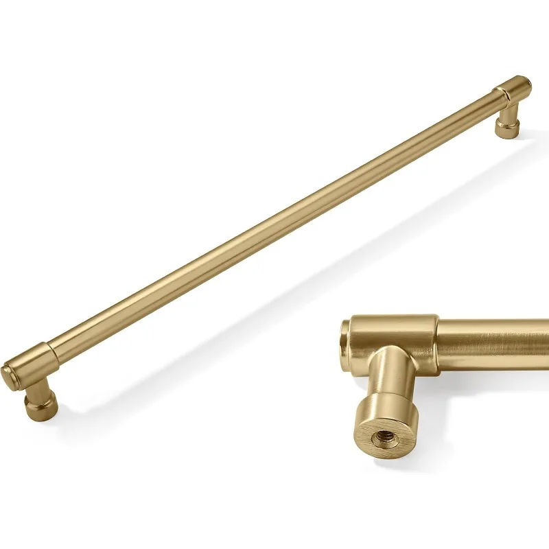 1 Pack Appliance pulls 18 inch(457mm) Pulls Extra Long Satin Brass Cabinet Handles Kitchen Hardware for Cabinets and Drawer