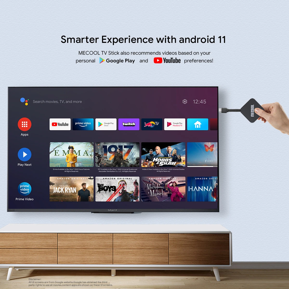 Imagem -02 - Mecool-smart tv Vara com Amlogic S905y4 4gb Mais 32gb Wifi 2.4g 5g Hdr 10 Mais Media Player Dongle de tv Kd2 4k Android 11