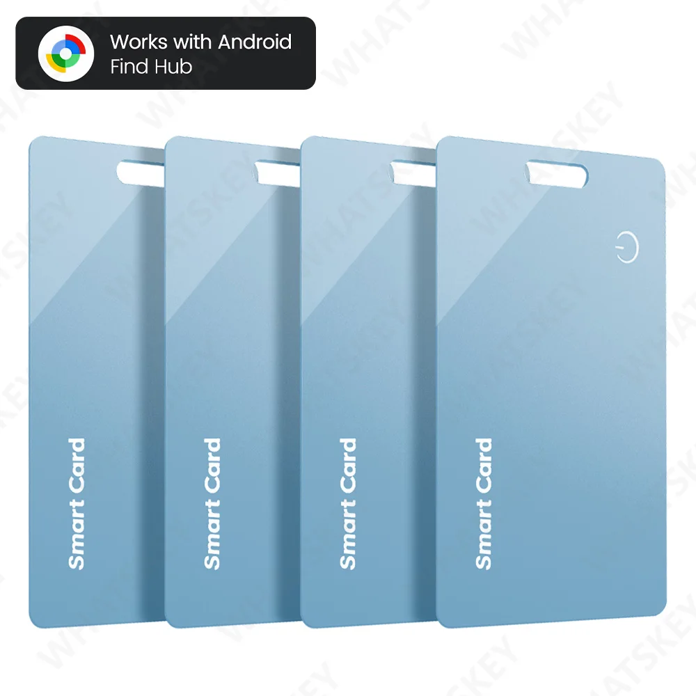Ultradunne Global GPS Android Tracker Card draadloos opladen Waterdichte Smart Wallet Tracker Card met Google Find My Device App