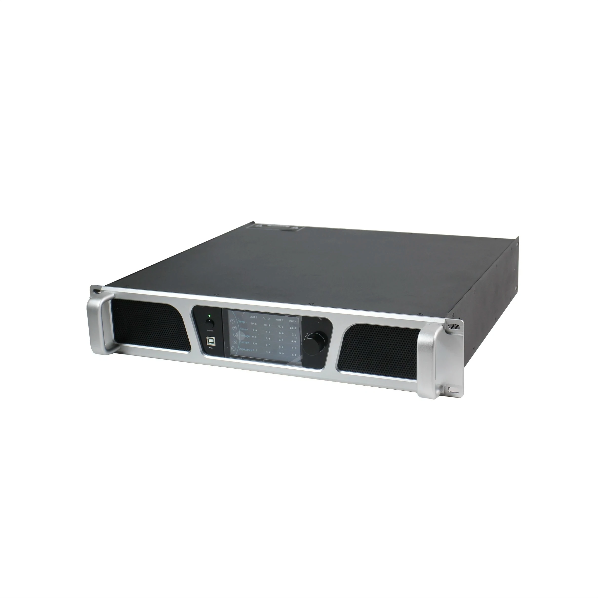 Professional 4 Channel 1500W DSP Power Amplifier with 100V/70V/8 Ohm/4 Ohm Speaker Output
