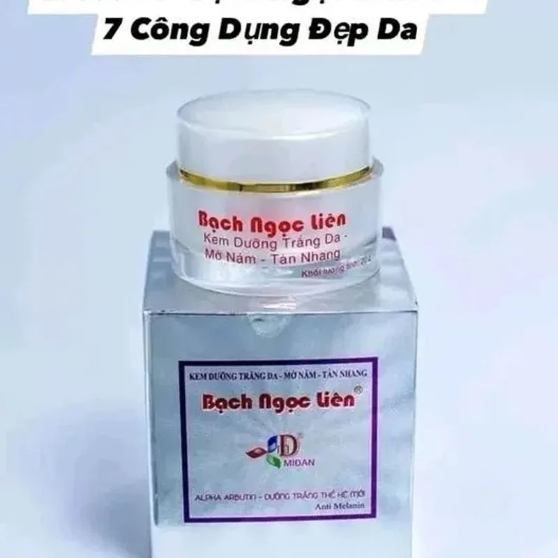 Kem Face Bạch Ngọc Liên 20g, Giảm Nám, Mụn, Dưỡng Trắng Da, Thâm, ลดสิว บำรุงผิวและป้องกันริ้วรอย ผิวกระจ่างใส