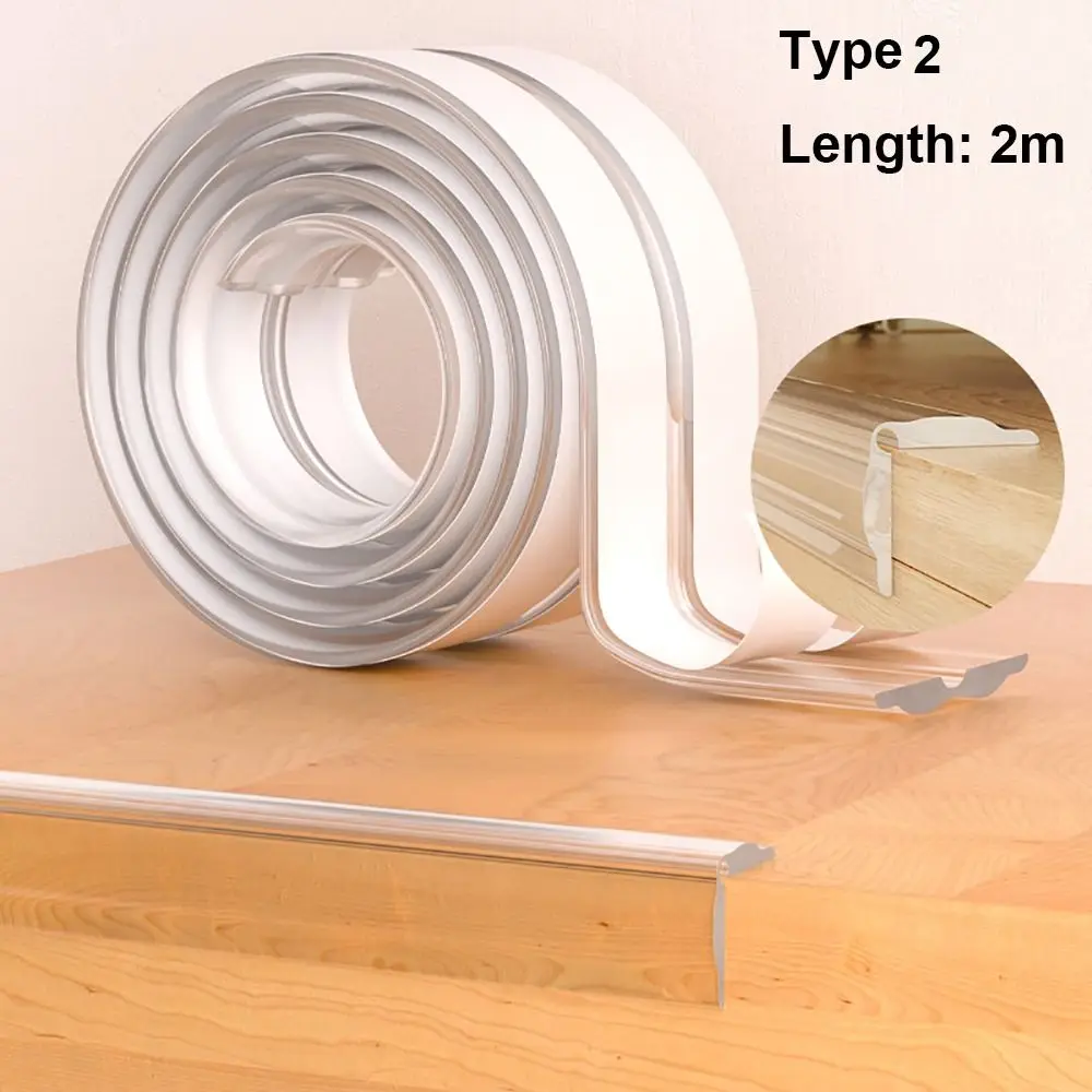 

Invisible Anti Collision Table Edge Guard Strip PVC Transparent Furniture Corner Protector Kids Safety Cabinet Airbag Bumper