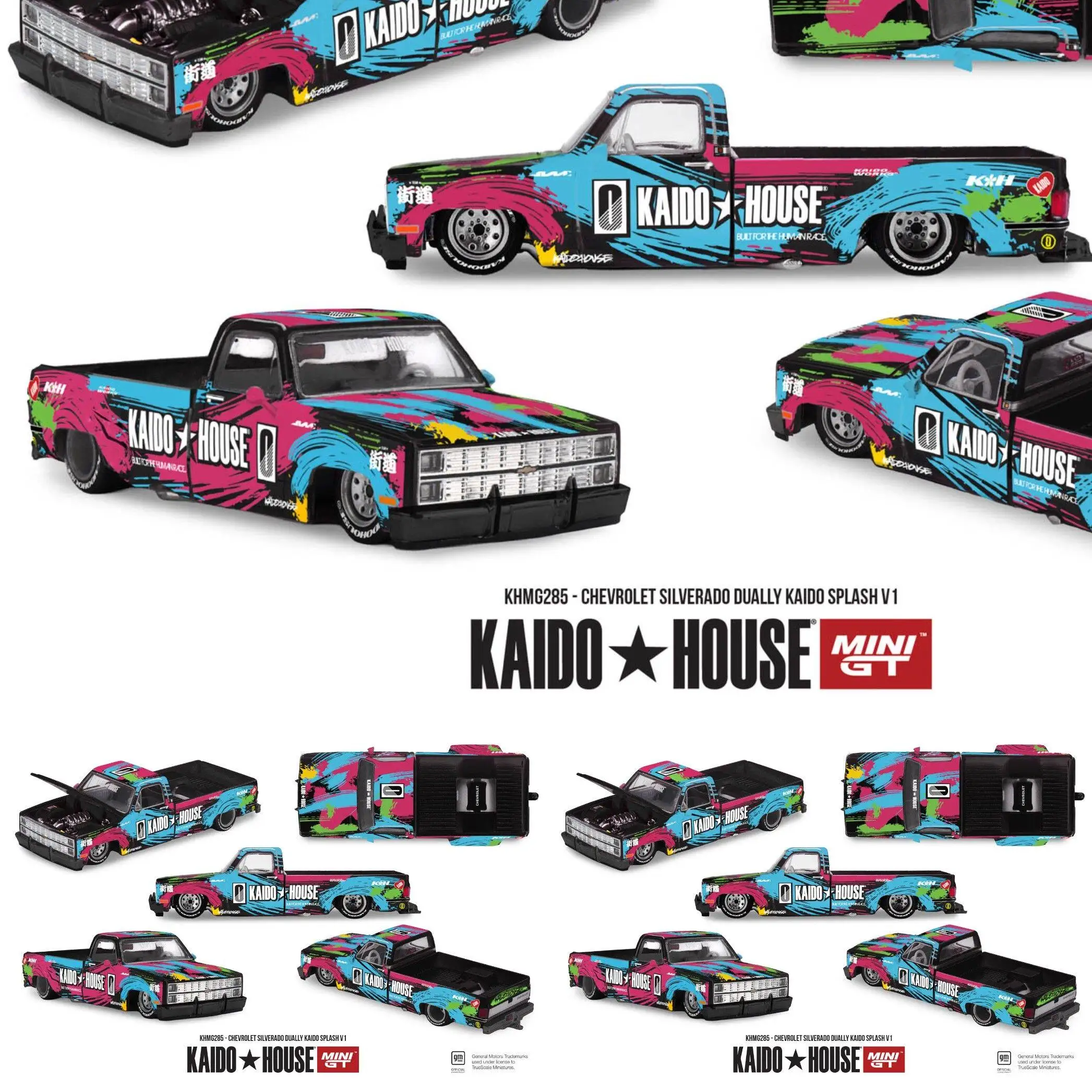 Kaido House x MINIGT 1:64 Chevrolet Dually Pick-up Metal Model Car KHMG285