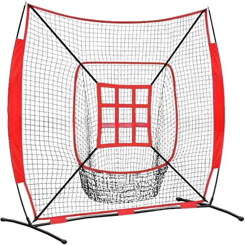 7 × 7 portable baseball net set indoor and outdoor baseball training net target rebound net practice