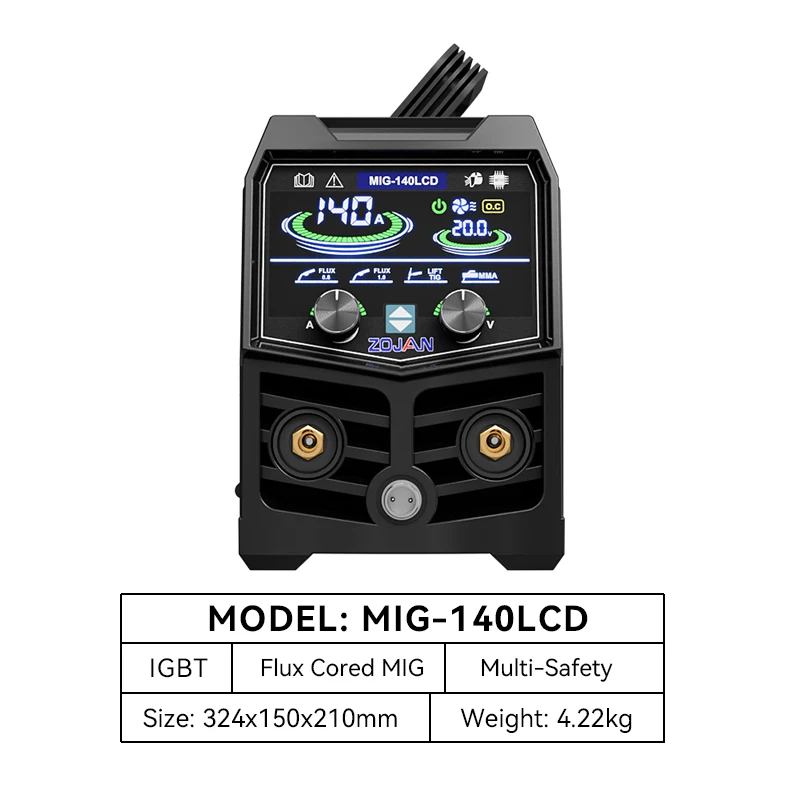 ZOJAN New 230V 3.9KW MMA/TIG/MIG 3-in-1 Welding Machine for Household Use