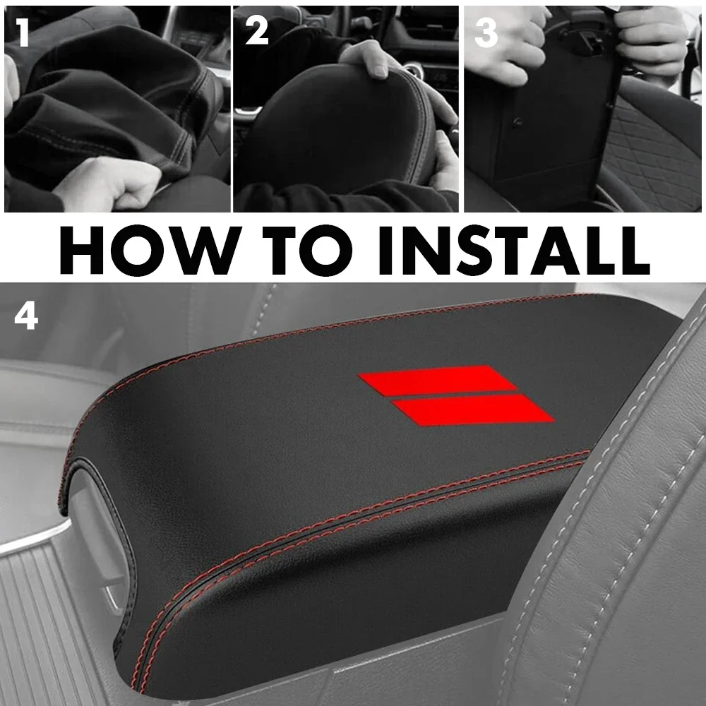 Car Armrest Cover Trim Pad For Dodge Durango 2011 2012 2013 2014 2015 2016 2017 2018 2019 2020 Center Console Protector Cover