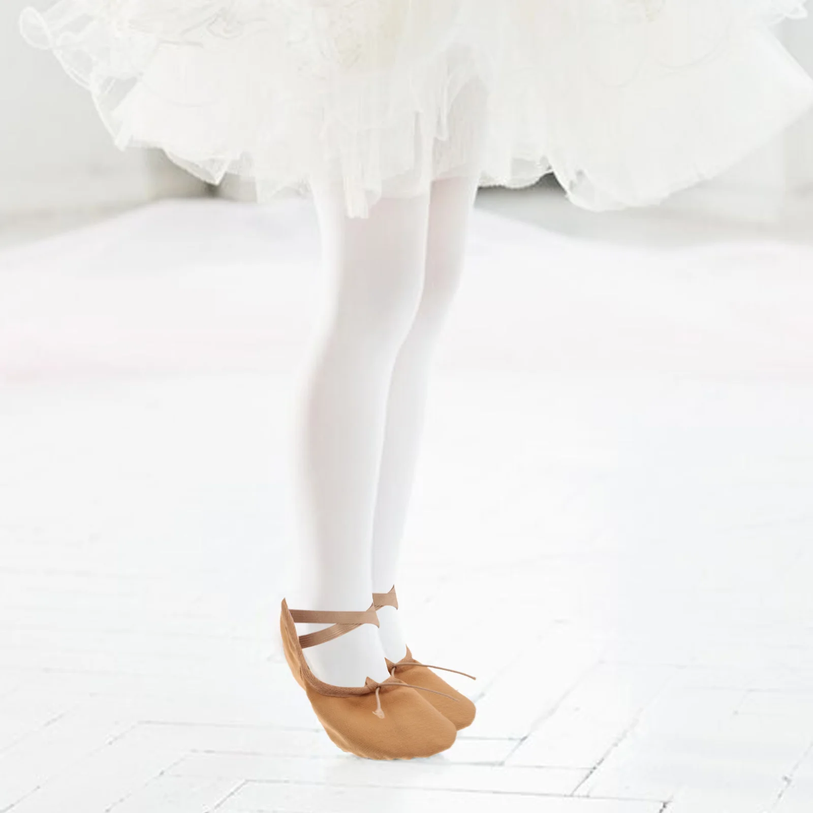 

1 Pair Fashion Sole Ballet Shoes Ballet Dance Practice Shoes Yoga Ballet Shoes for Girls Women (Light Brown Size 30 18.5CM,12.5U