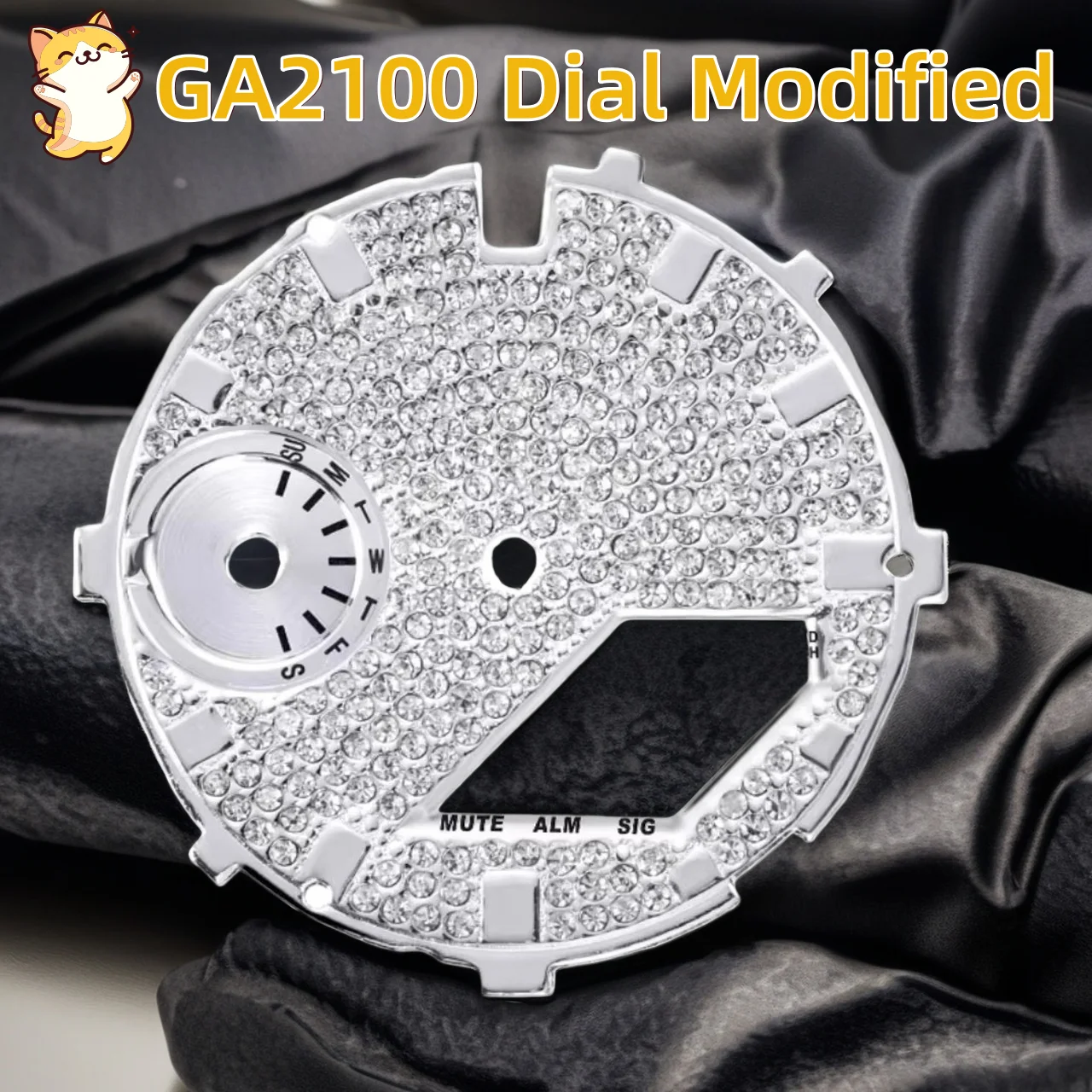 

GA2100 GA2110 Starry Sky Diamond Dial For Casio Farmer's Oak GA-2100 2110 B2100 Series Modification Replacement case Strap Set