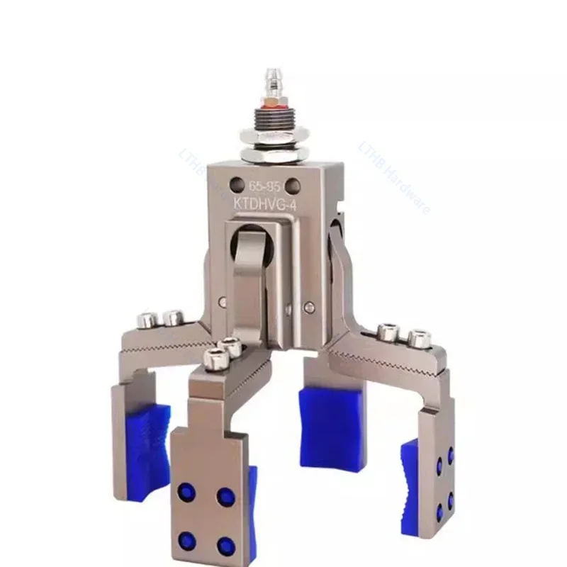 Pneumatic Fixture Cylinder Four Claw Clamp with Sensor Switch Mechanical Arm MINI Gripper Finger Cylinder Water Spout Clip