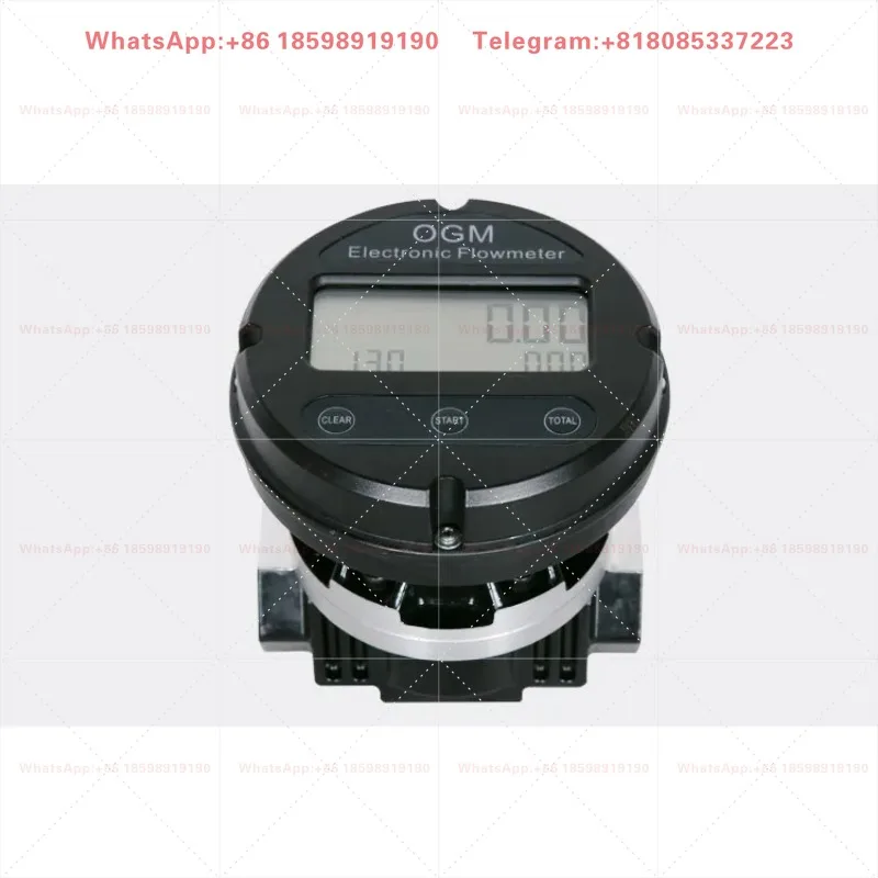 Aluminum Alloy Elliptical Gear Flow Meter Digital Display 1in 1.5in 2in Liquid Measuring Equipment Replacement Parts