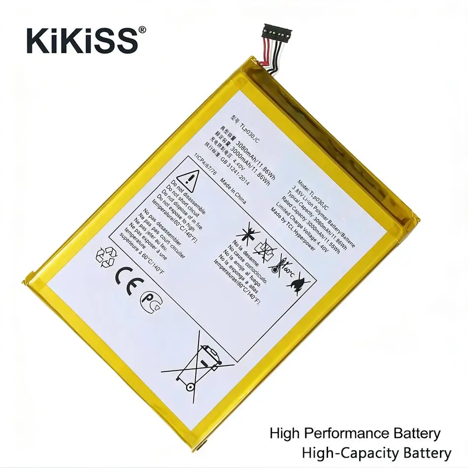 

TLP030JC 3080 мАч для Alcatel One Touch A3 XL 9008 9008X 9008D: Долговечная аккумуляторная батарея премиум-класса для мобильного телефона