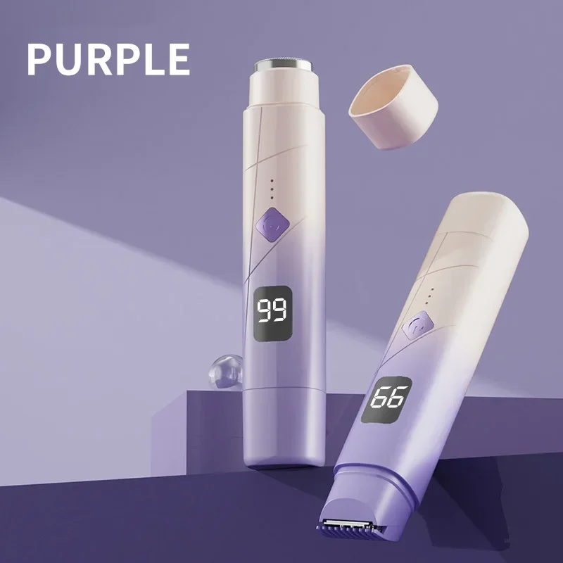 

Перезаряжаемый беспроводной электрический триммер для женщин, удаление волос в бикини с регулируемыми настройками, гипоаллергенные лезвия