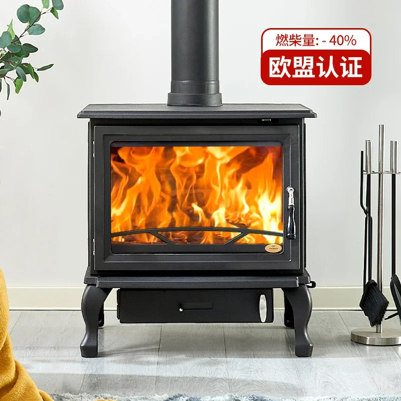 Real fire fireplace Wood burning Thickened cast iron Independent rural firewood Villa B & B Hotel Home heating fireplace