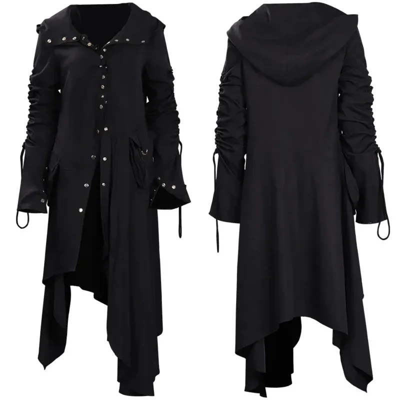 HAni 2025 Nymphadora Tonks disfraz de Cosplay para mujer abrigo negro trajes mujeres ropa de fiesta de Halloween para juego de rol ☆ ★ ww