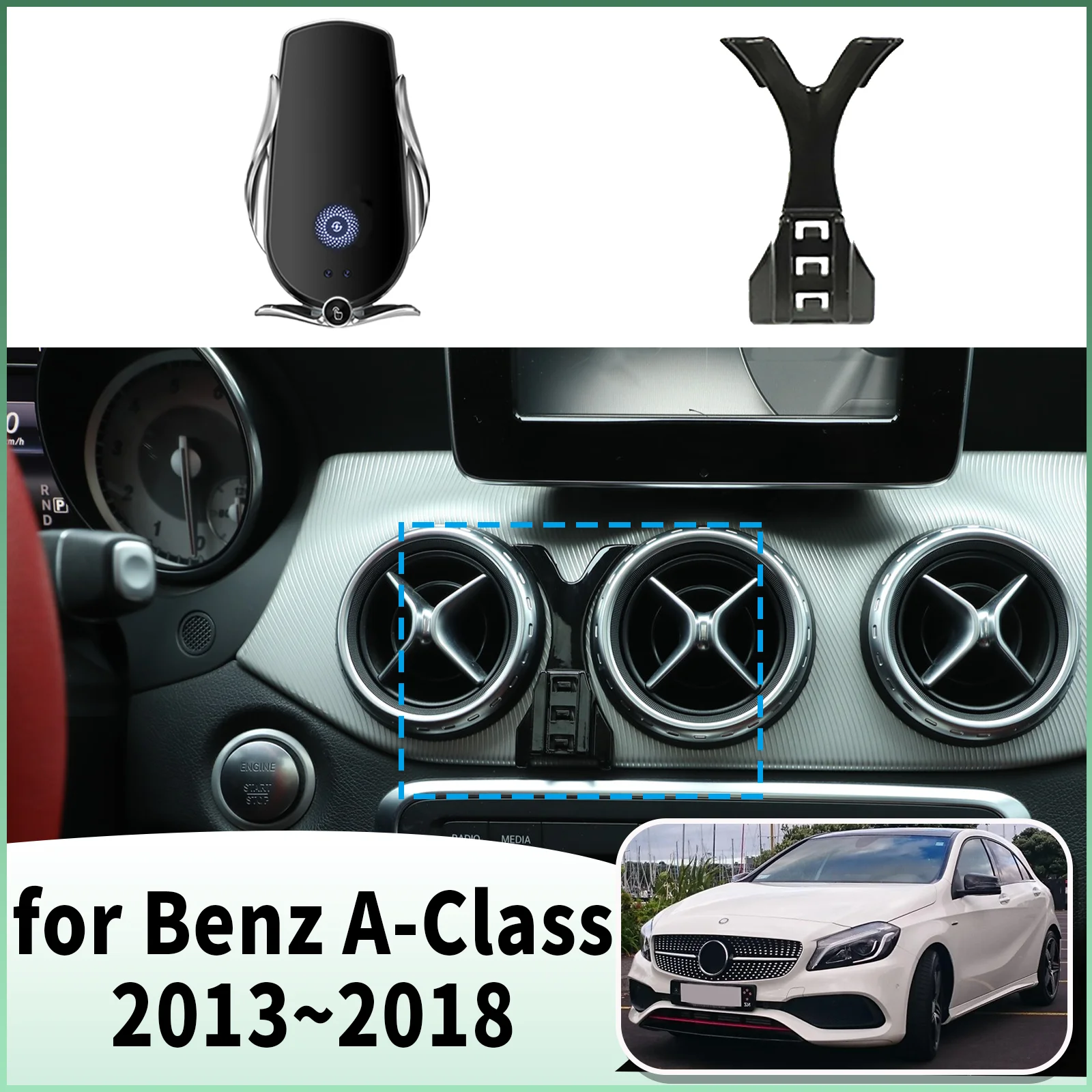

fit for Mercedes-Benz A-Class 2013~2018 A45 AMG W176 Specific Dashboard Navigation Phone Holder Mount Design Car​​ accessoires