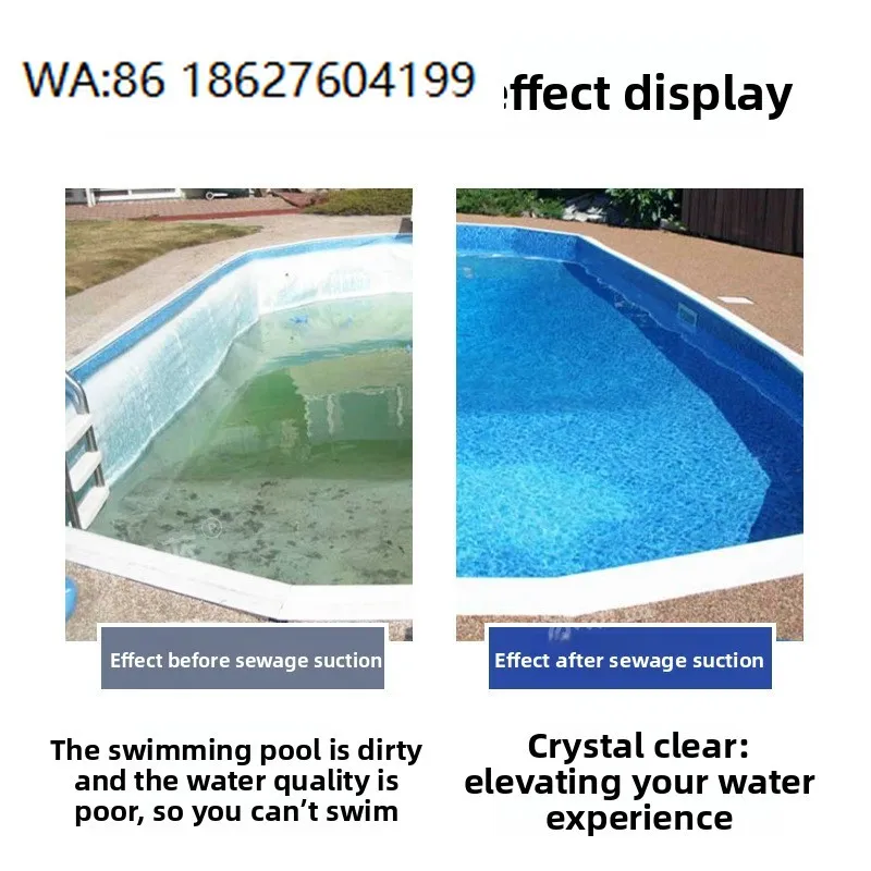 Long life Cordless Automatic Swimming Pool Robot Vacuum Cleaner with Sewage Model X1C Wall Climbing Endurance Fast Charging