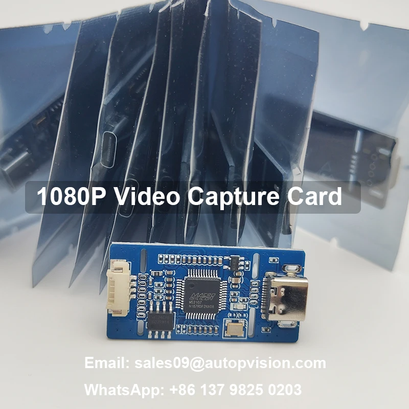 Factory wholesale 1080P Video Capture Card CVBS To USB Capture AV/CVBS/S-VIDEO Signal To Digital USB/TYPE-C Output Board