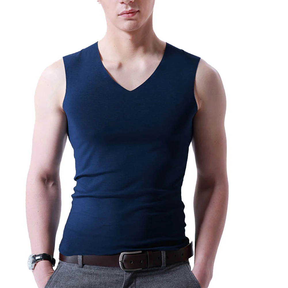 Bodybuilding Gym Apparel Bodybuilding V Neck T-Shirt Mens Tank Tops Various Colors Regular Length Slim Fit Style