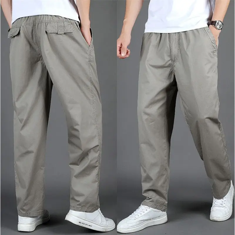 

Autumn Washed Work Pants Loose Casual Men's Trousers Straight-Legged All-Match Sports Pants