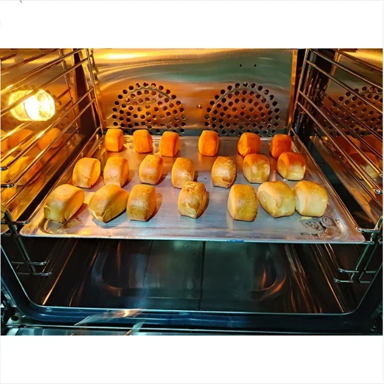 Durable and sturdy Commercial oven automatic timing control three warm wind circulation oven set small wind furnace