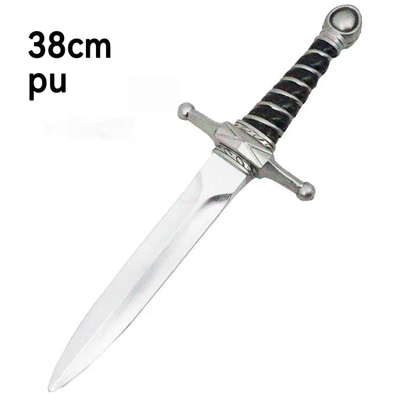 Simulation Dagger 38cm Pu Children Sword Weapon Movie Cosplay Sword Prop Role Play Gift Safety Weapon Kid Adult Model