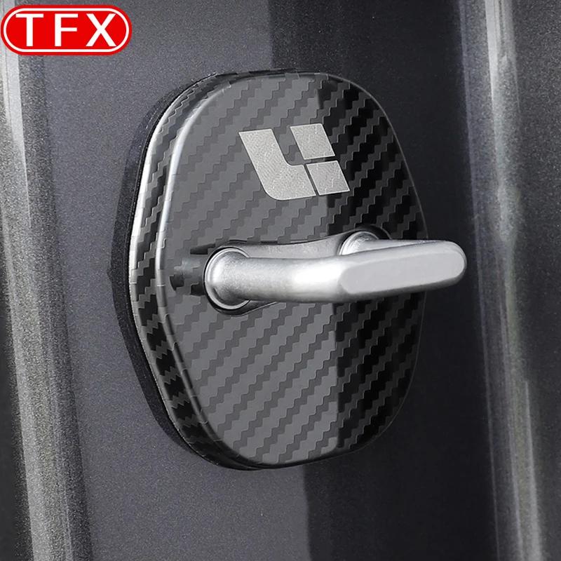 For Lixiang Li L7 L8 L9 Car Door Latch Cover Modified Door Latch Stainless Steel Anti-Rust Protective Auto Interior Accessories