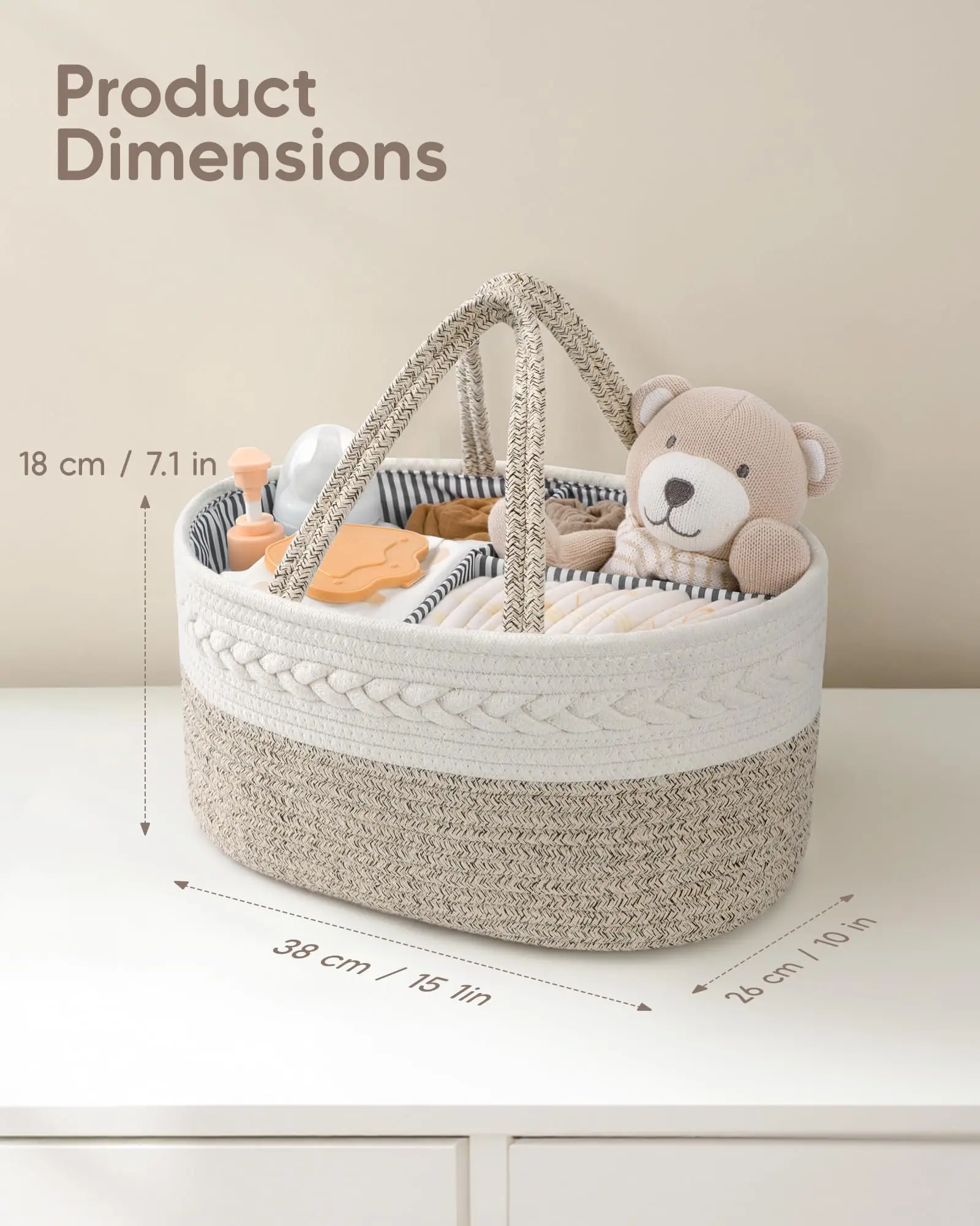 New Maternity and Infant Products Storage Basket Portable Compartment Diaper Storage Bag Baby Diaper Storage Basket Diaper Bags