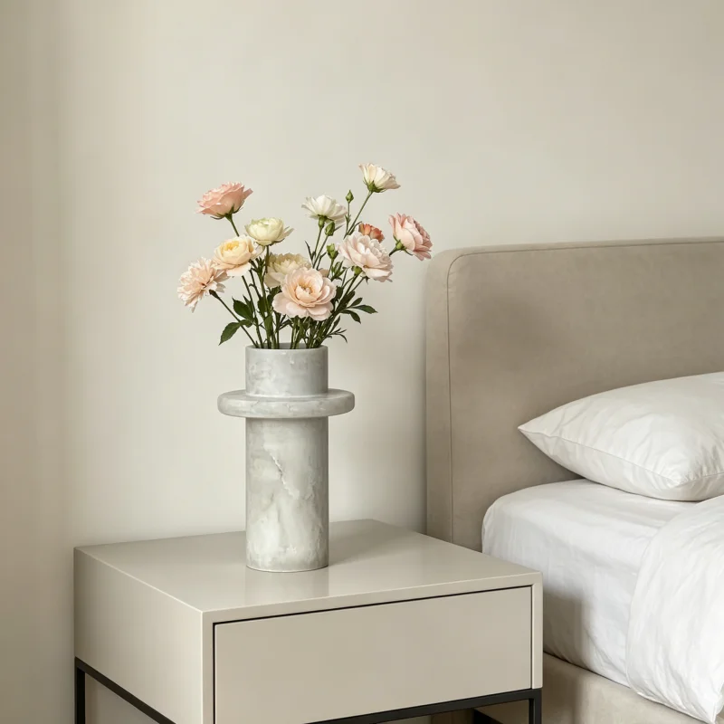 Marble vase, handmade vase, pampas grass vase for vase decoration, modern home decoration flower pot