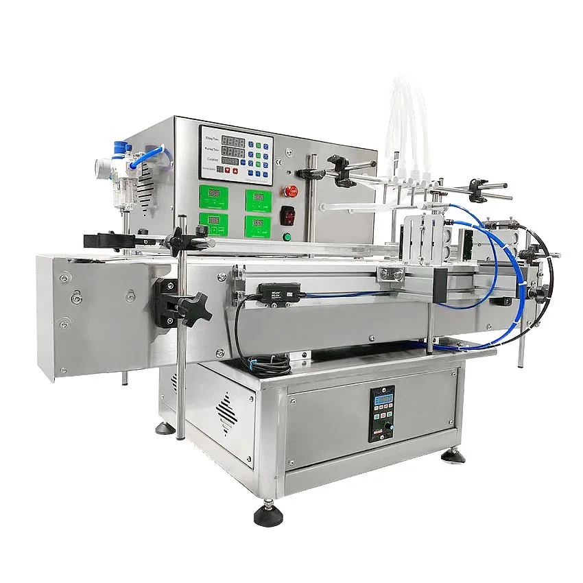 Suitable for 4-head automatic 5-500ml filling machine for carbonated beverages and Baijiu plastic bottle filling machine