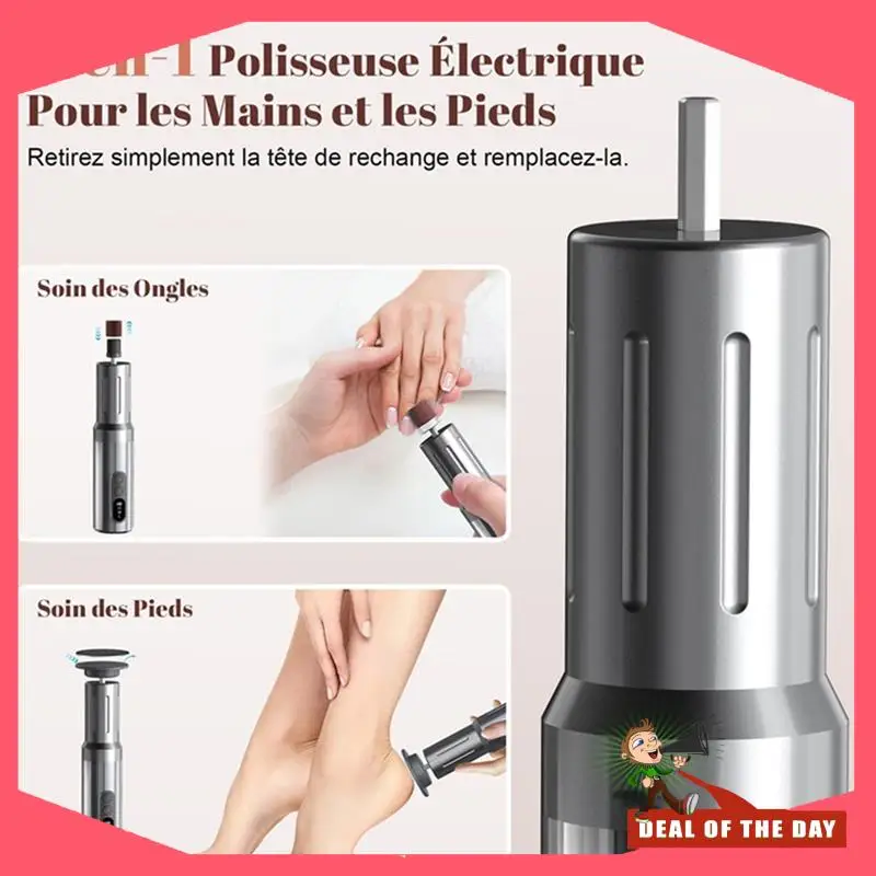 24-Hour Delivery Cordless Electric Foot Callus Remover 6 Speeds Charring Dock Foot Filer Kit For Women Men