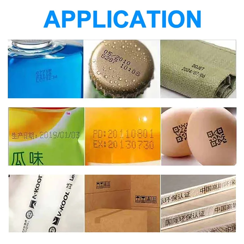 Portable Mini Split Printer 12.7mm Handheld Inkjet Printer 28 Languages Non-encrypted QR Barcode Image Logo Date Coding Machine