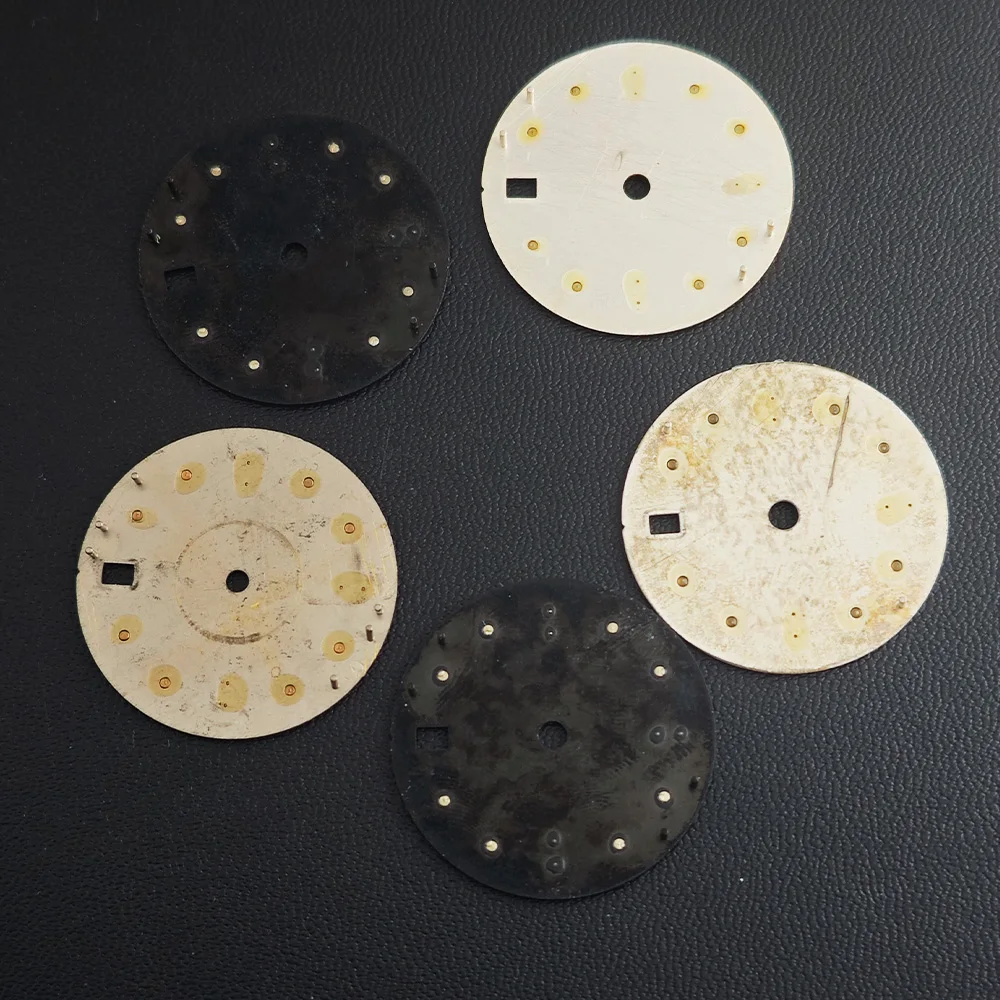 28,5mm Uhrenzifferblatt Blau Leuchtend Passend für NH34/NH35/NH36 Uhrwerke Zubehör GMT Zifferblatt/Zeiger NH35 Zifferblatt Mechanische Uhren Herren – Detail 6