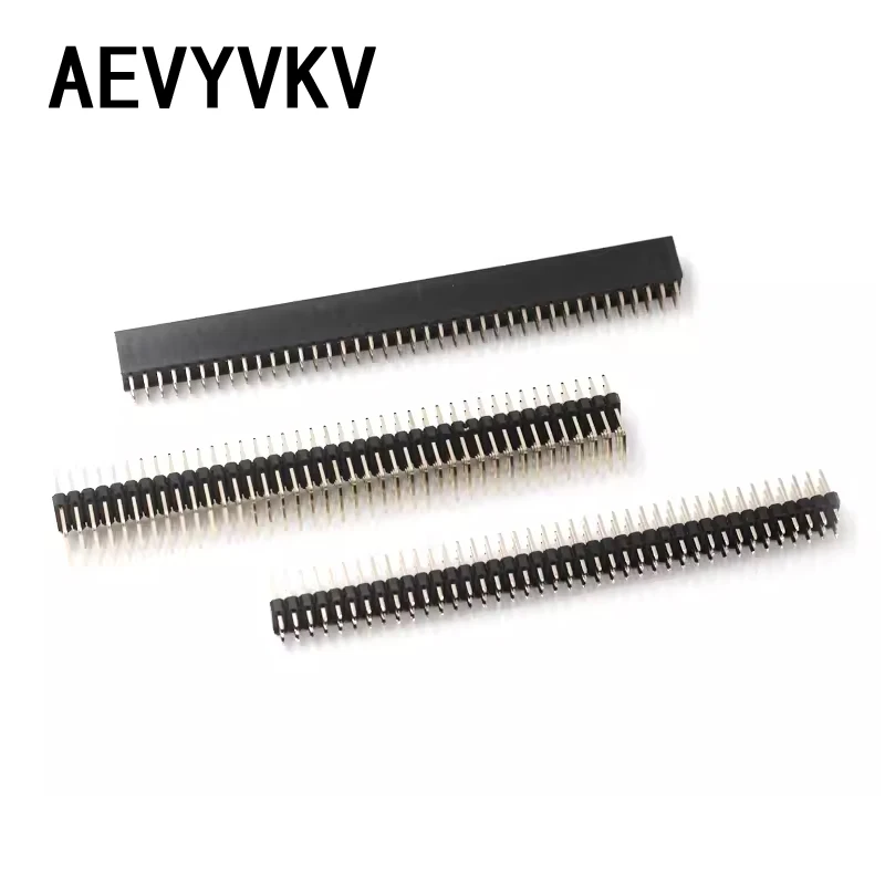 3x40 P 2.54mm Pitch Pin Header Triple Row Male Right Angle Square Pins Through Hole Gold Plated Three Rows Space 2.54